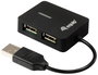 Equip 128952 2 port USB 2.0 hub Fekete 7. bélyegkép