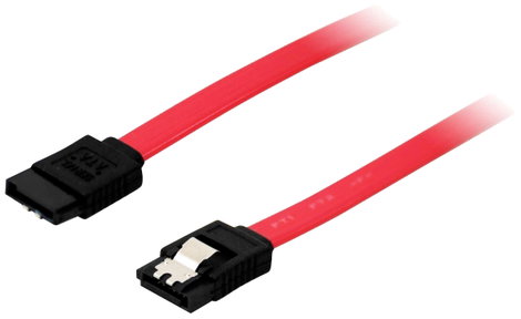 Equip Merevlemez Csatlakozókábel [1x - 1x SATA] 0.50 m Piros 2. kép