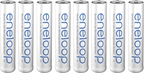 Mikroakku készlet NiMH 800 mAh 1,2 V 8 db, Panasonic eneloop HR03