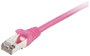 Equip 605581 RJ45 Hálózati kábel, patchkábel CAT 6 S/FTP 2.00 m Rózsaszín aranyozott érintkező 1 db bélyegkép
