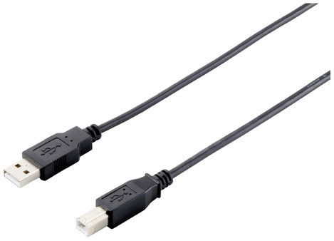 Equip USB kábel USB-A dugó, USB-B dugó 1.00 m Fekete 128863