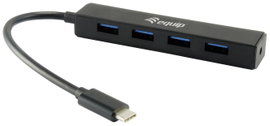 Equip 128954 4 port USB-C® (USB 3.1) Multiport hub Fekete