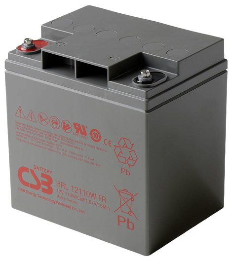 CSB Battery HRL 12110W high-rate longlife Ólomakku 12 V 28 Ah Ólom-vlies (AGM) (Sz x Ma x Mé) 166 x