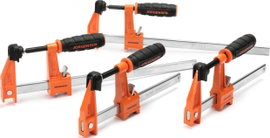 4 db közepes teherbírású acél bilincs készlet (2-15 cm, 2-30 cm) JORGENSEN 2391335 Szorítási széless