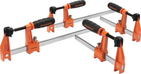 4 db közepes teherbírású acél bilincs készlet (2-15 cm, 2-30 cm) JORGENSEN 2391335 Szorítási széless 3. kép