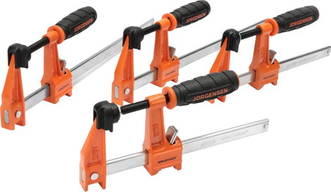 4 db közepes teherbírású acél bilincs készlet (2-15 cm, 2-30 cm) JORGENSEN 2391335 Szorítási széless 5. kép