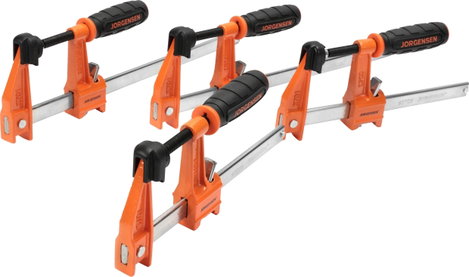 4 db közepes teherbírású acél bilincs készlet (2-15 cm, 2-30 cm) JORGENSEN 2391335 Szorítási széless 6. kép