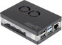 Joy-it RB-CaseP4+03 SBC ház Alkalmas: Raspberry Pi Aktív hűtővel, Mágneszárral Átlátszó 2. bélyegkép