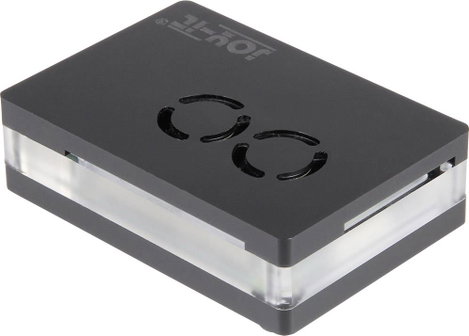 Joy-it RB-CaseP4+03 SBC ház Alkalmas: Raspberry Pi Aktív hűtővel, Mágneszárral Átlátszó 4. kép