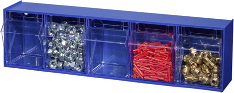 Allit 464430 Csuklós fedelű tárolók VarioPlus ProFlip 5 (Sz x Ma x Mé) 600 x 165 x 135 mm Kék, Átlát 2. kép