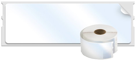 DYMO Etikett tekercs 99013 S0722410 89 x 36 mm Fólia Átlátszó 260 db Véglegesen tapadó Cím etikett 2. kép