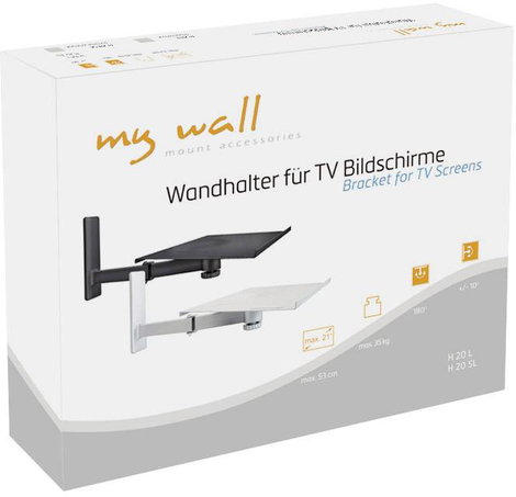 My Wall H 20 L TV fali tartó 25,4 cm (10) - 50,8 cm (20) Dönthető + forgatható 2. kép