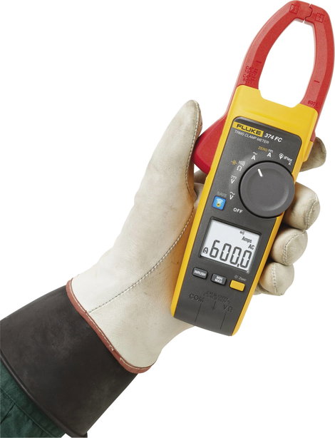 Kézi multiméter és lakatfogó CAT III 1000 V, CAT IV 600 V, 6000 digit, Fluke 374 FC 5. kép