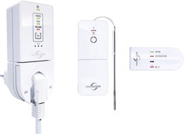 Rádiójel vezérlésű szellőzés vezérlő Protector AS-7030 Comfort 1800 W Fehér
