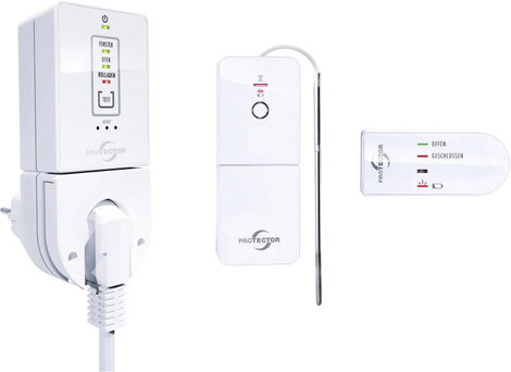 Rádiójel vezérlésű szellőzés vezérlő Protector AS-7030 Comfort 1800 W Fehér