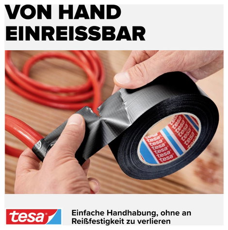tesa UNIVERSAL 56348-00001-05 Szövet ragasztószalag tesa® extra Power Fekete (H x Sz) 10 m x 50 mm 1 4. kép