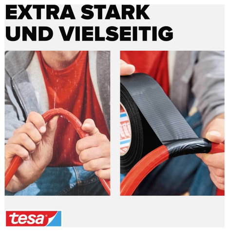 tesa UNIVERSAL 56348-00001-05 Szövet ragasztószalag tesa® extra Power Fekete (H x Sz) 10 m x 50 mm 1 6. kép