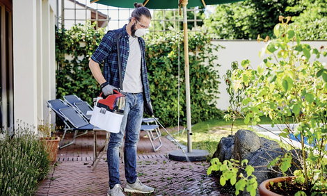 Einhell 3425220 GE-WS 18/75 Li-Solo Akkus nyomócső 7.5 l Teleszkópos szórócső, Hordpánt, Akku nélkül 7. kép