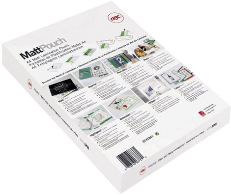 GBC MattPouch lamináló fólia A4, 2x125 mikron vastagságú, 100 ív/csomag 2. kép