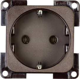 inprojal elektrosysteme 102563 Védőérintkezős dugalj Betét Barna