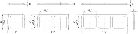 inprojal elektrosysteme 1 részes Keret Fehér 102560 2. kép