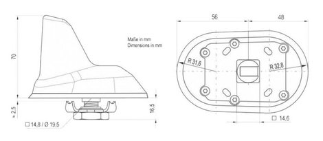 Blaupunkt DAB-A-GPS-a Shark DAB teőantenna 3. kép