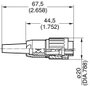 Amphenol T 3274 501 Kerek dugó Dugó, egyenes Össz pólusszám: 3 Sorozat (kerek csatlakozók): C091 1 d 2. bélyegkép