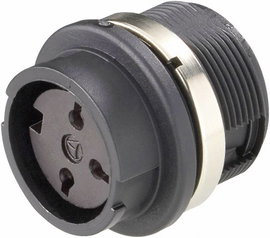 Amphenol T 3277 000 Kerek dugó Alj, beépíthető Össz pólusszám: 3 Sorozat (kerek csatlakozók): C091 1