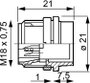 Amphenol T 3277 000 Kerek dugó Alj, beépíthető Össz pólusszám: 3 Sorozat (kerek csatlakozók): C091 1 2. bélyegkép