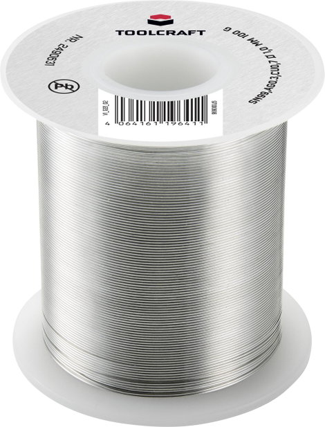 TOOLCRAFT Forrasztóón, ólommentes Tekercs SN99AG03C ROL1 100 g 1 mm 3. kép