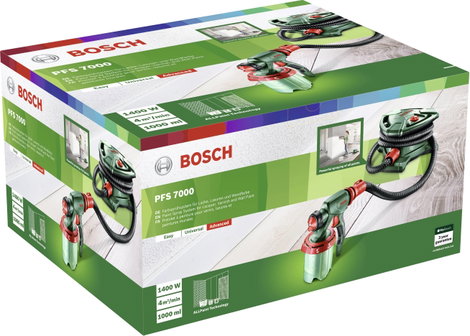 Bosch Home and Garden PFS 7000 Festékszóró pisztoly 1400 W Szállítási mennyiség (max.) 700 ml/perc 9. kép