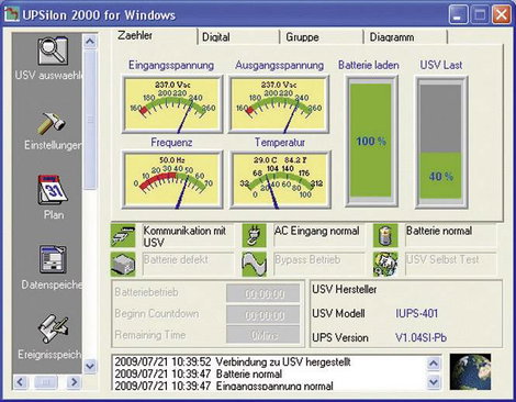 Megszakításmentes tápegység 400 VA Bicker Elektronik IUPS-401 für PC-Einbau 3. kép