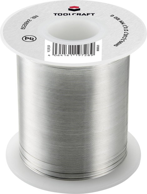 TOOLCRAFT Forrasztóón, ólommentes Tekercs Sn99,3Cu0,7 ROL1 100 g 0.3 mm 3. kép