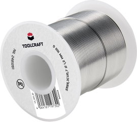 TOOLCRAFT Forrasztóón, ólommentes Tekercs Sn99,3Cu0,7 ROL1 100 g 1.2 mm