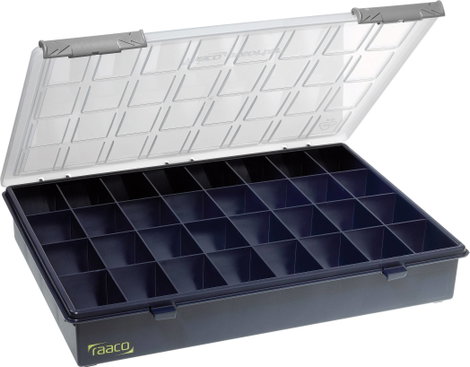 raaco Assorter 4-32 Univerzális Rendszerező doboz (H x Sz x Ma) 338 x 260 x 57 mm Rekeszek: 32 fix a