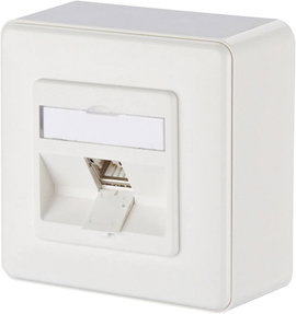 Metz Connect 130B12D10002-E Hálózati csatlakozódoboz Falra szerelhető CAT 6A 1 port Többszínű