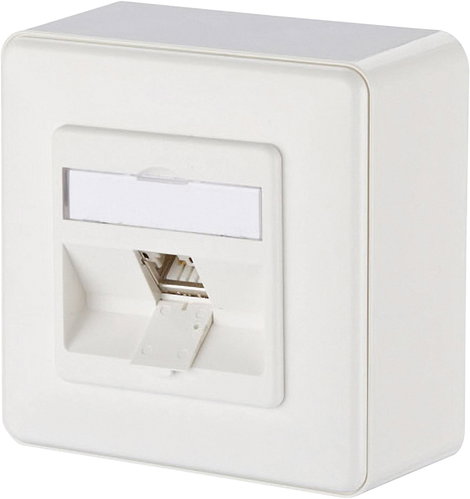Metz Connect 130B12D10002-E Hálózati csatlakozódoboz Falra szerelhető CAT 6A 1 port Többszínű