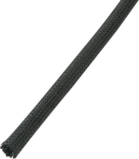 TRU COMPONENTS 1570910 BS1000-FR3 Fonat védőtömlő Fekete PET 12.70 - 12.70 mm méteráru
