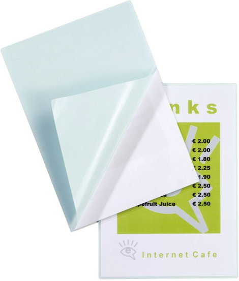 GBC HeatSeal fényes öntapadó lamináló fólia, 216x303 mm (A4), 2x125 mikron vastagságú, 100 ív/csomag 3. kép