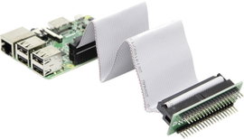 Joy-it RB-CON+01 GPIO kábel Raspberry Pi [40x GPIO alj - 40x GPIO alj, GPIO dugó] 15.00 cm Szürke