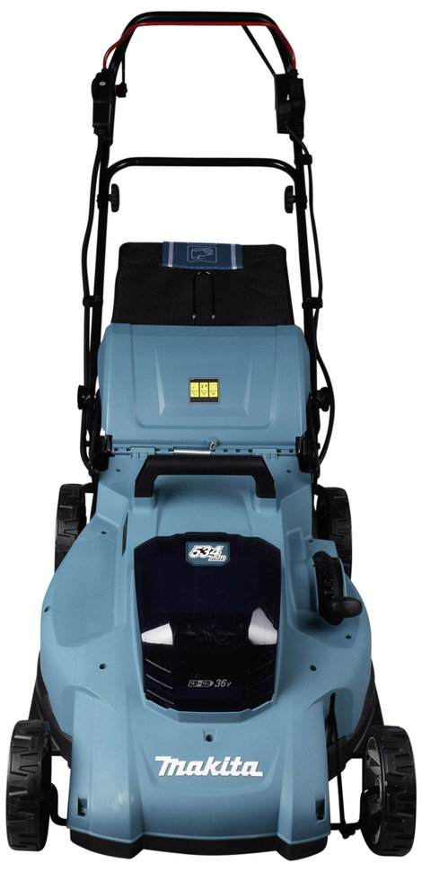 Makita DLM539Z Akku Fűnyíró Akku nélkül, töltő nélkül 2 x 18 V Vágási szélesség (max.) 53 cm Alkalma 8. kép