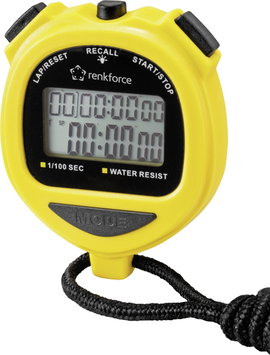 Renkforce RF-SW-120 Digitális stopperóra Fekete
