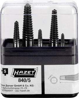 Csavarkihajtó készlet, 5 részes, belső négylapfejű 12,5 mm, Hazet 840/5
