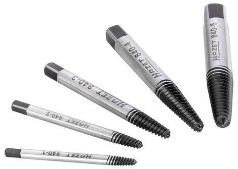 Csavarkihajtó készlet, 5 részes, belső négylapfejű 12,5 mm, Hazet 840/5 2. kép