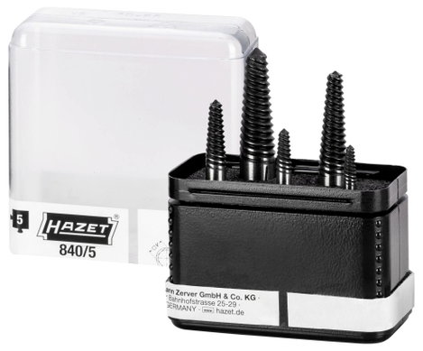 Csavarkihajtó készlet, 5 részes, belső négylapfejű 12,5 mm, Hazet 840/5 4. kép