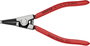 Seeger-gyűrű fogó külső gyűrűkhöz (tengelyek), 140 mm, 10-25 mm, egyenes, Knipex 46 11 A1 bélyegkép