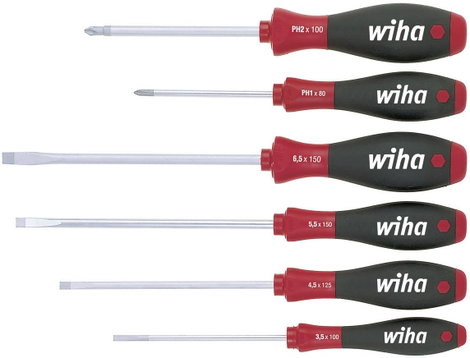 Króm-vanádium PZ csavarhúzókészlet 6 részes Wiha SoftFinish 07153 2. kép