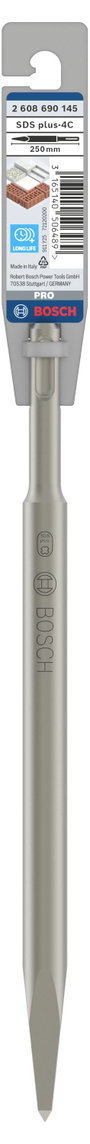 Bosch Accessories 2608690145 Bosch Hegyes véső Teljes hossz 250 mm SDS-Plus 1 db 3. bélyegkép