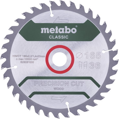 Metabo PRECISION CUT WOOD CLASSIC 628659000 Körfűrészlap 160 x 20 x 1.4 mm Fogak száma (collonként):