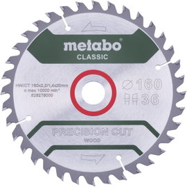 Metabo PRECISION CUT WOOD CLASSIC 628278000 Körfűrészlap 160 x 20 x 1.4 mm Fogak száma (collonként):